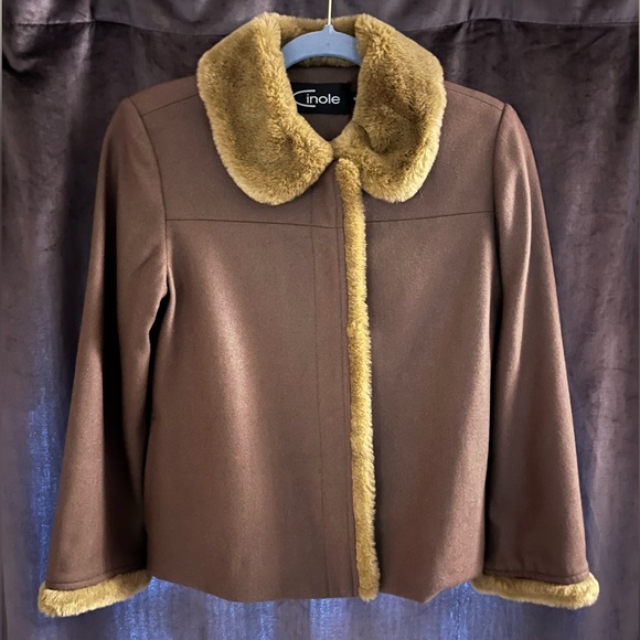 Vintage 1990s Cinole Faux Fur Jacket - Picture 10 of 12